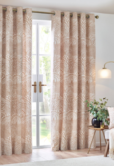 Nola Eyelet, Oat - Ready Made Curtains